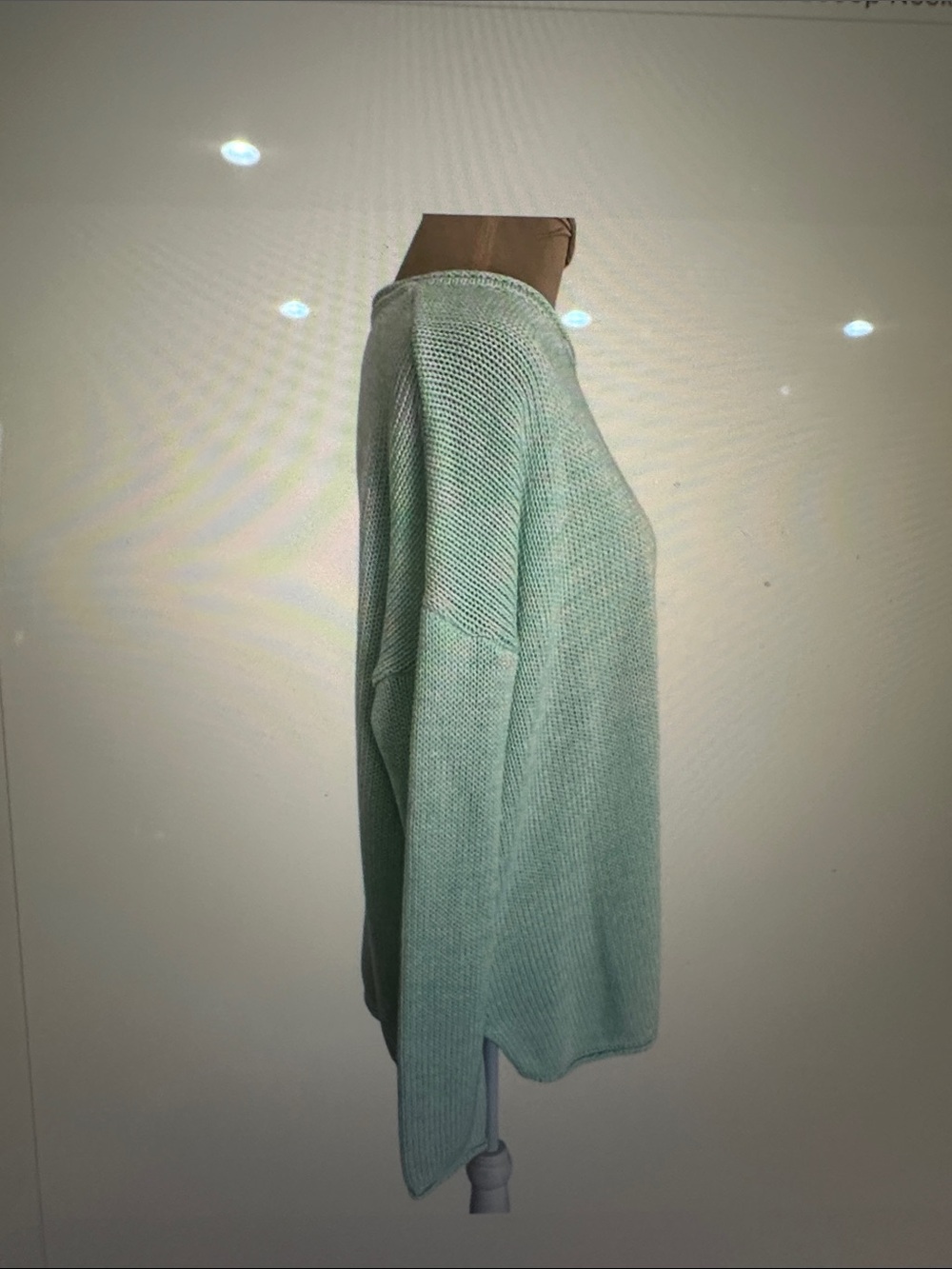 Lilly Pulitzer Seafoam Crewneck Sweater, Cotton Coastal luxury, medium - Picture 6 of 14